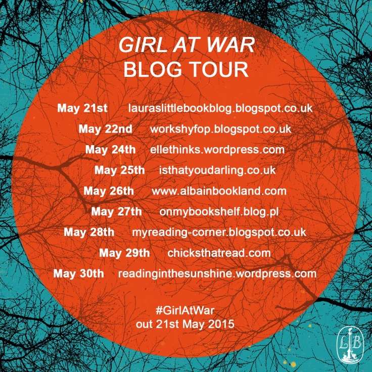 Girl at war Blog Tour flyer